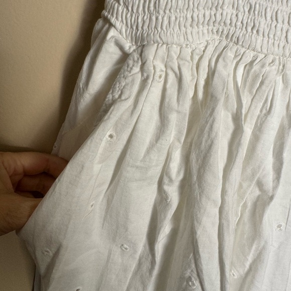 NWT Anthropologie The Tommie Eyelet Trim Dress White Cap Sleeve Zipper size XL - Picture 7 of 10